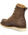 Image #3 - Carhartt Men's WP Soft Toe 8" Lace-Up Wedge Work Boots - Moc Toe, Dark Brown, hi-res