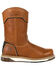 Image #2 - Georgia Boot Men's AMP LT Western Work Boots - Soft Toe, Brown, hi-res