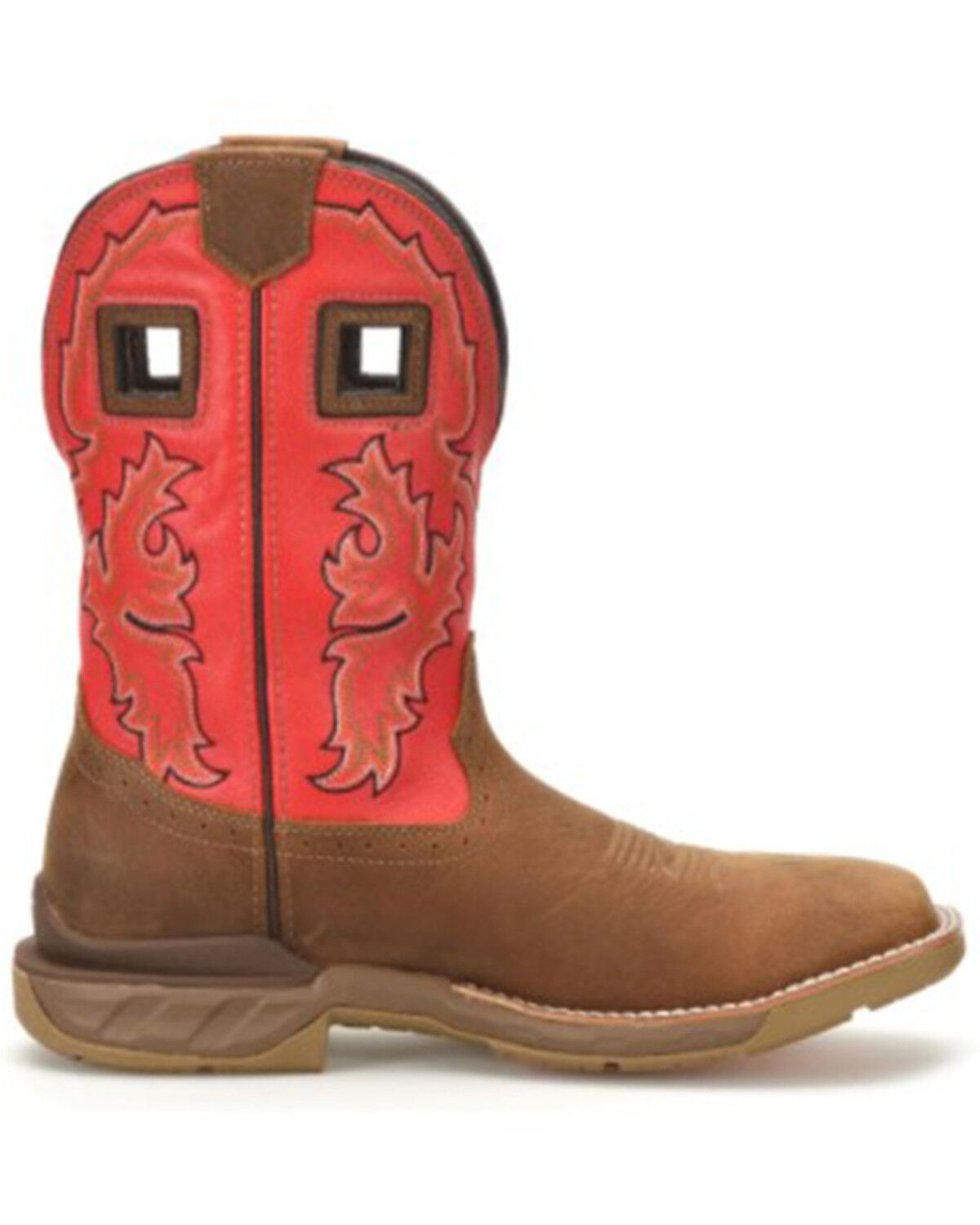Image #2 - Double H Men's Henley Waterproof Western Work Boots - Composite Toe, Brown, hi-res
