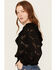 Image #3 - Shyanne Women's Flamenco Ruffle Top, Black, hi-res