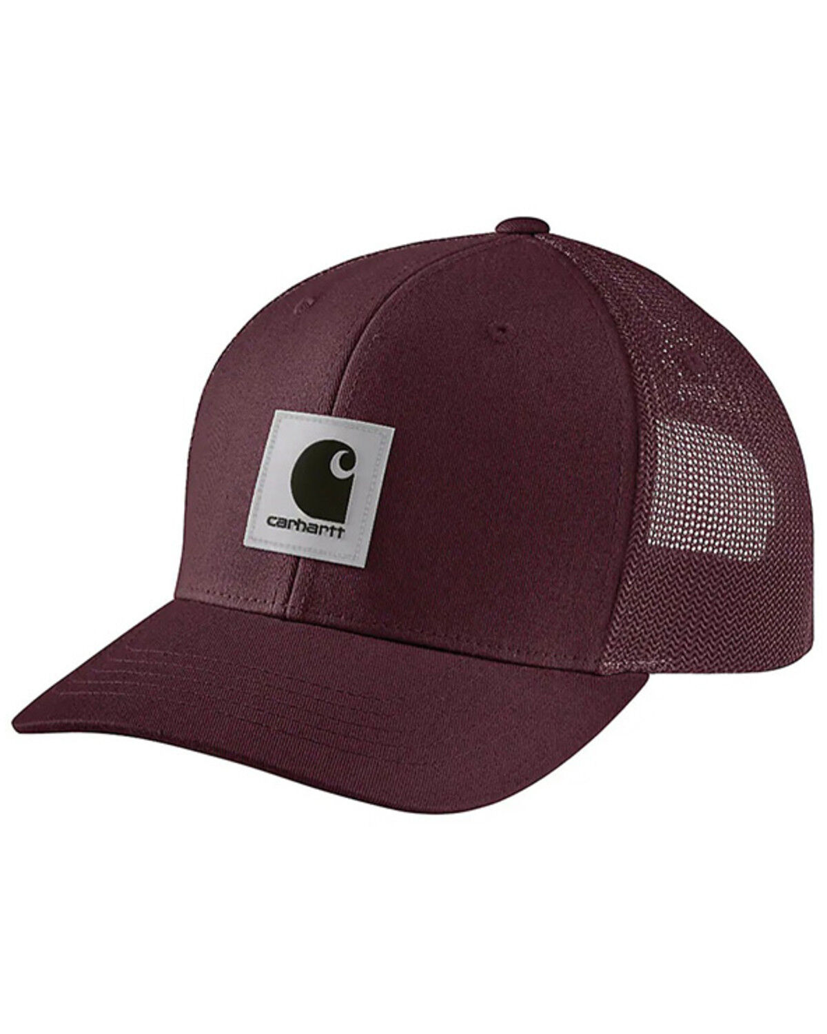 Image #1 - Carhartt Men's Rugged Flex® Logo Ball Cap, Red, hi-res