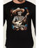 Image #3 - Moonshine Spirit Men's Solo Guitarist Long Sleeve Graphic T-Shirt, Black, hi-res
