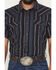 Image #3 - Cody James Men's Highland Rim Striped Print Short Sleeve Snap Western Shirt - Big, Navy, hi-res