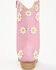 Image #5 - Wild + Rae Toddler Girls' Oopsie Daisies Western Boots - Round Toe, Pink, hi-res
