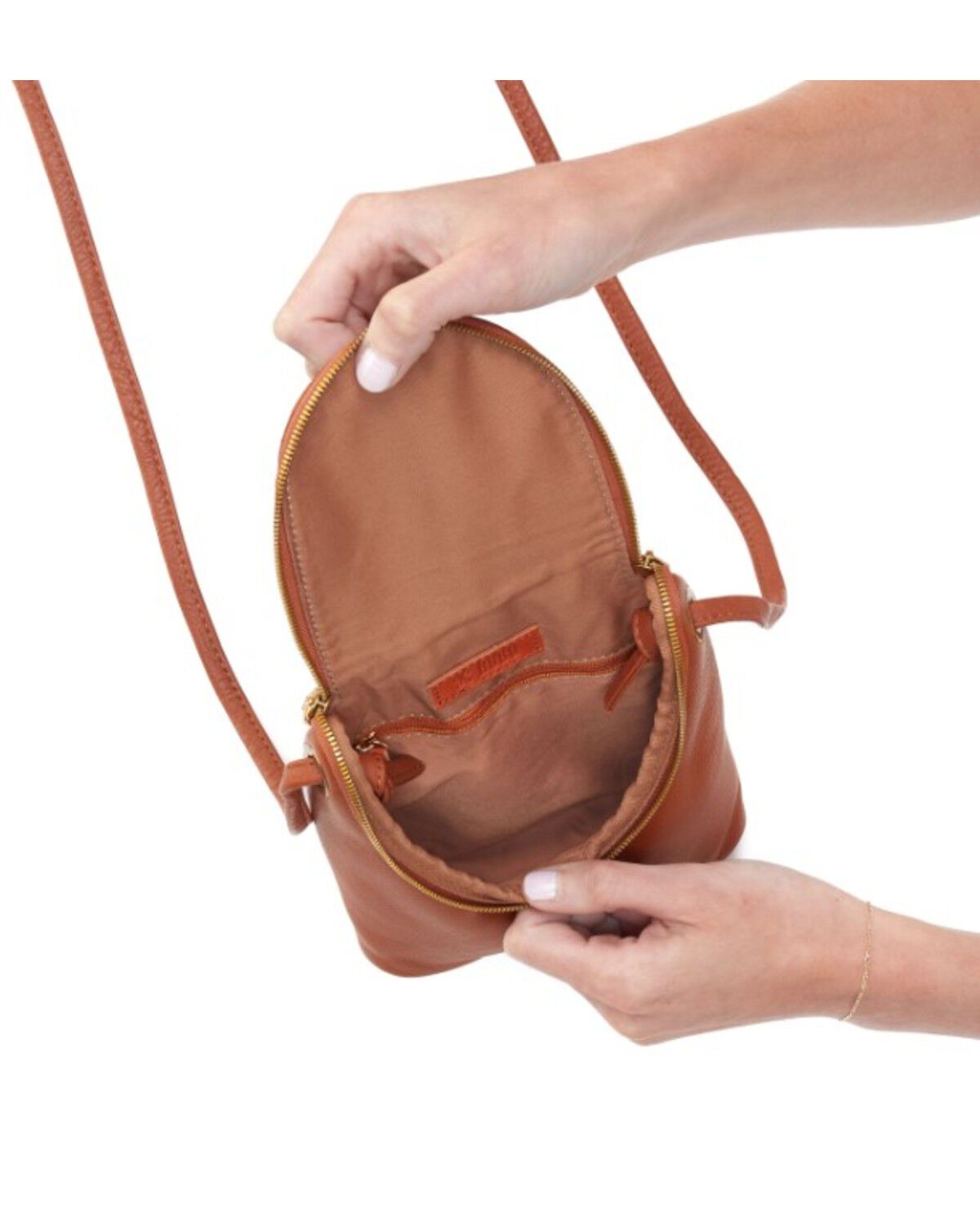 Image #2 - Hobo Women's Fern Studded Crossbody Bag, Brown, hi-res