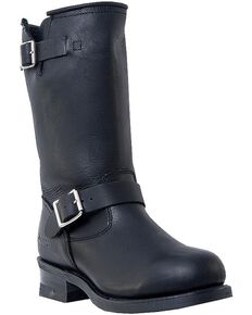 Dingo Rob Harness Boots - Round Toe, Black, hi-res