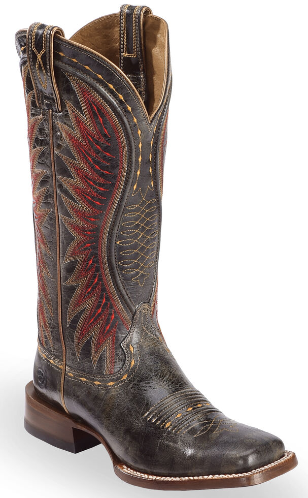 black vaquera boots
