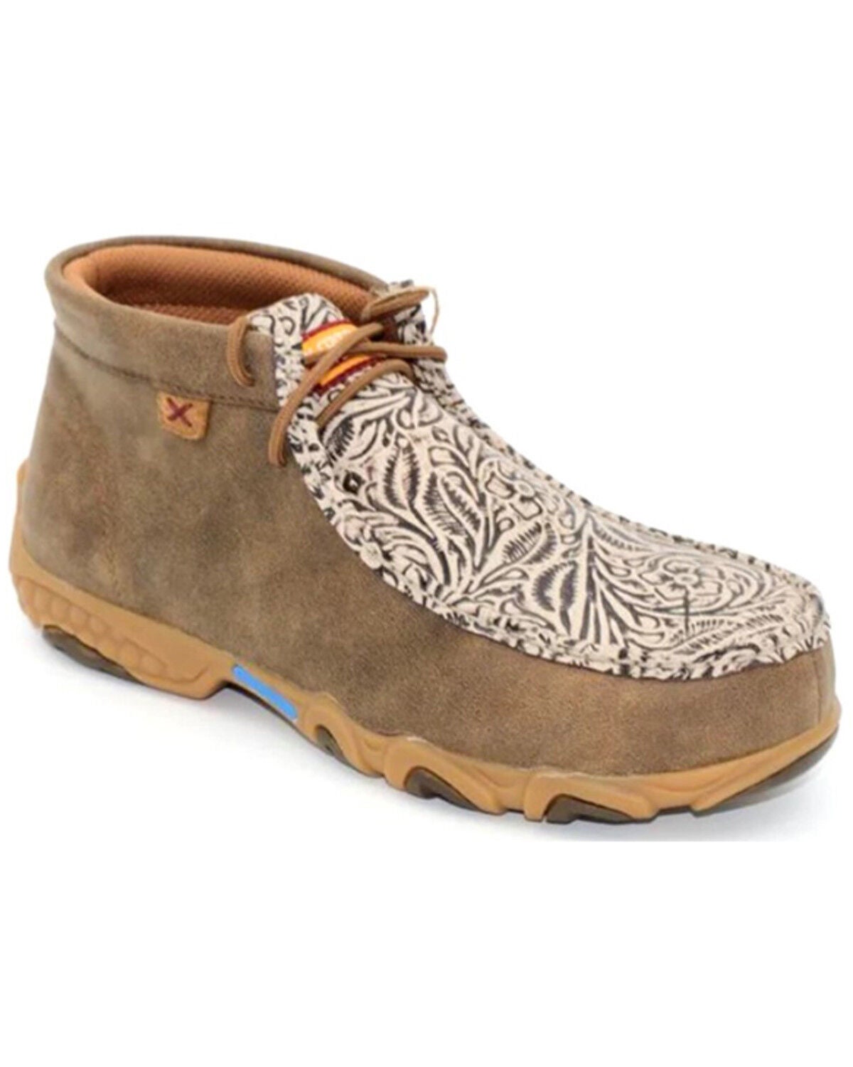 Twisted X Women's Chukka Driving Shoes - Nano Toe, Brown, hi-res