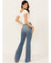 Image #3 - Idyllwind Women's Barnwell Medium Wash High Rise Flare Stretch Denim Jeans, Medium Wash, hi-res