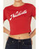 Image #3 - Girl Dangerous Women's Nashville Logo Short Sleeve Baby Tee, Red, hi-res
