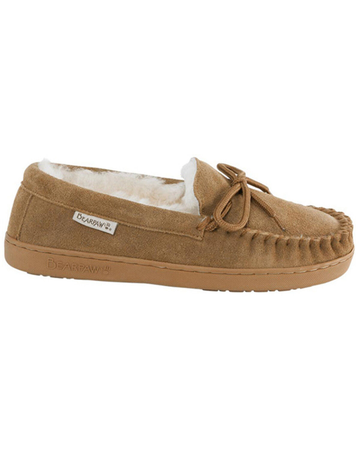 Image #2 - Bearpaw Men's Moc II Slip-On Moccasins, Brown, hi-res