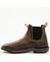 Image #3 - Double H Men's 5" Crestone Romeo Chelsea Boots - Broad Square Toe, Brown, hi-res