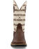 Image #4 - Twisted X Men's 12" Elephant Print Tech X Western Performance Boots - Broad Square Toe, Cream, hi-res