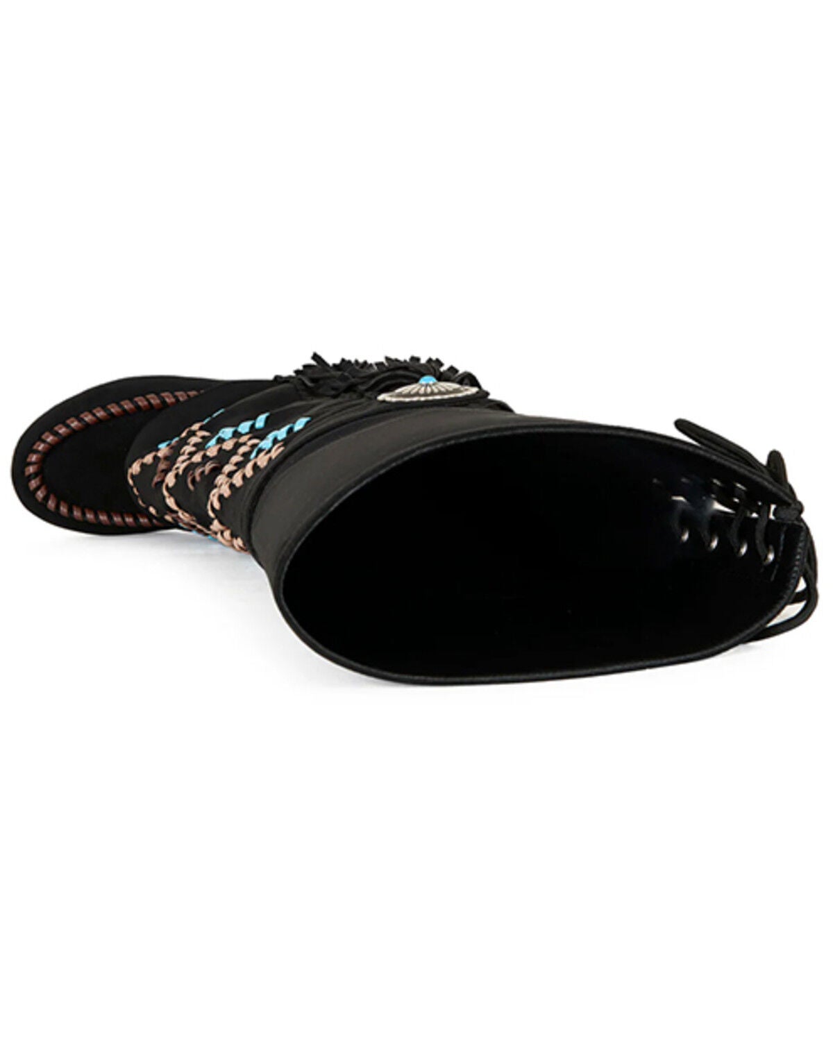 Image #4 - Azalea Wang Women's Edmund Moccasin Boot - Moc Toe, Black, hi-res