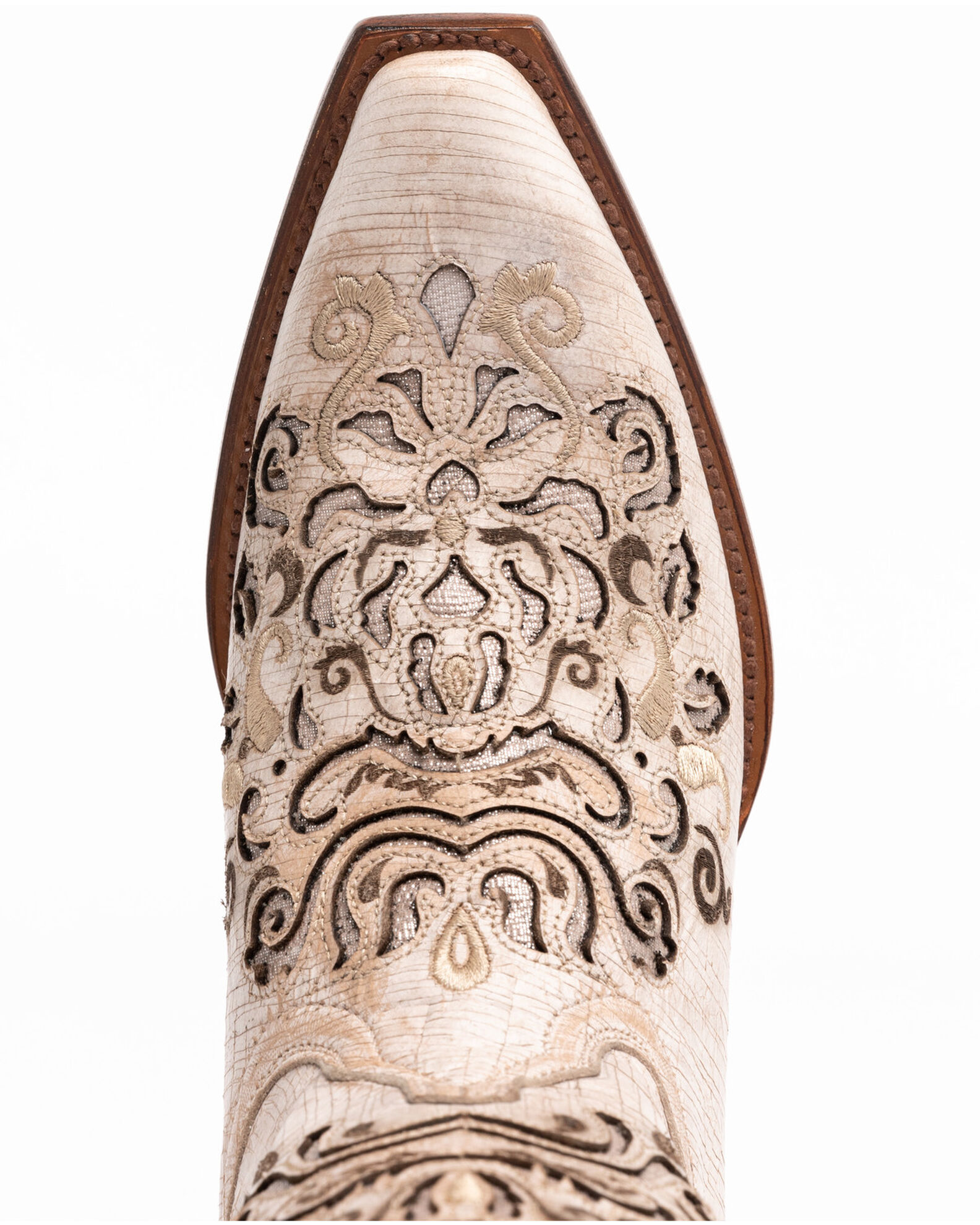 Image #6 - Shyanne Women's Natalie Western Boots - Snip Toe, Ivory, hi-res
