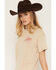 Image #3 - Youth in Revolt Women's Coachella Ranch Short Sleeve Graphic Tee, Tan, hi-res