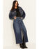 Image #1 - Miss Me Women's Dark Wash Cropped Denim Jacket, Dark Wash, hi-res