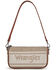 Image #1 - Wrangler Women's Logo Hobo Shoulder Bag, Beige, hi-res