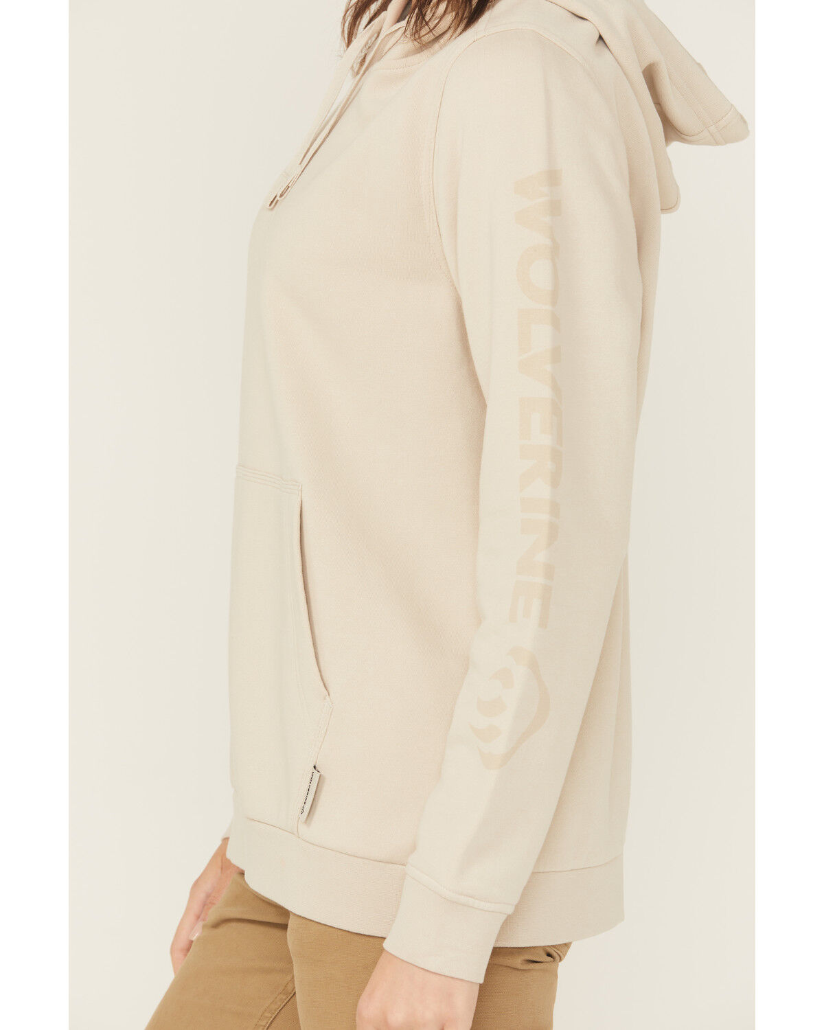 Image #3 - Wolverine Women's Midweight Graphic Hoodie, Stone, hi-res