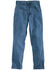 Carhartt Traditional Fit Five Pocket Tapered Leg Work Jeans, Stonewash, hi-res
