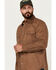 Image #2 - Dakota Grizzly Men's Blaize Microsuede Lined Long Sleeve Western Snap Shirt, , hi-res
