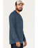 Image #2 - Brothers and Sons Men's Henley Thermal T-Shirt, Blue, hi-res