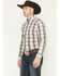 Image #2 - Cody James Men's Wild Prairie Southwestern Print Long Sleeve Button-Down Stretch Western Shirt, Tan, hi-res