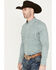 Image #2 - Cody James Men's Punker Paisley Print Long Sleeve Button-Down Western Shirt, Blue, hi-res
