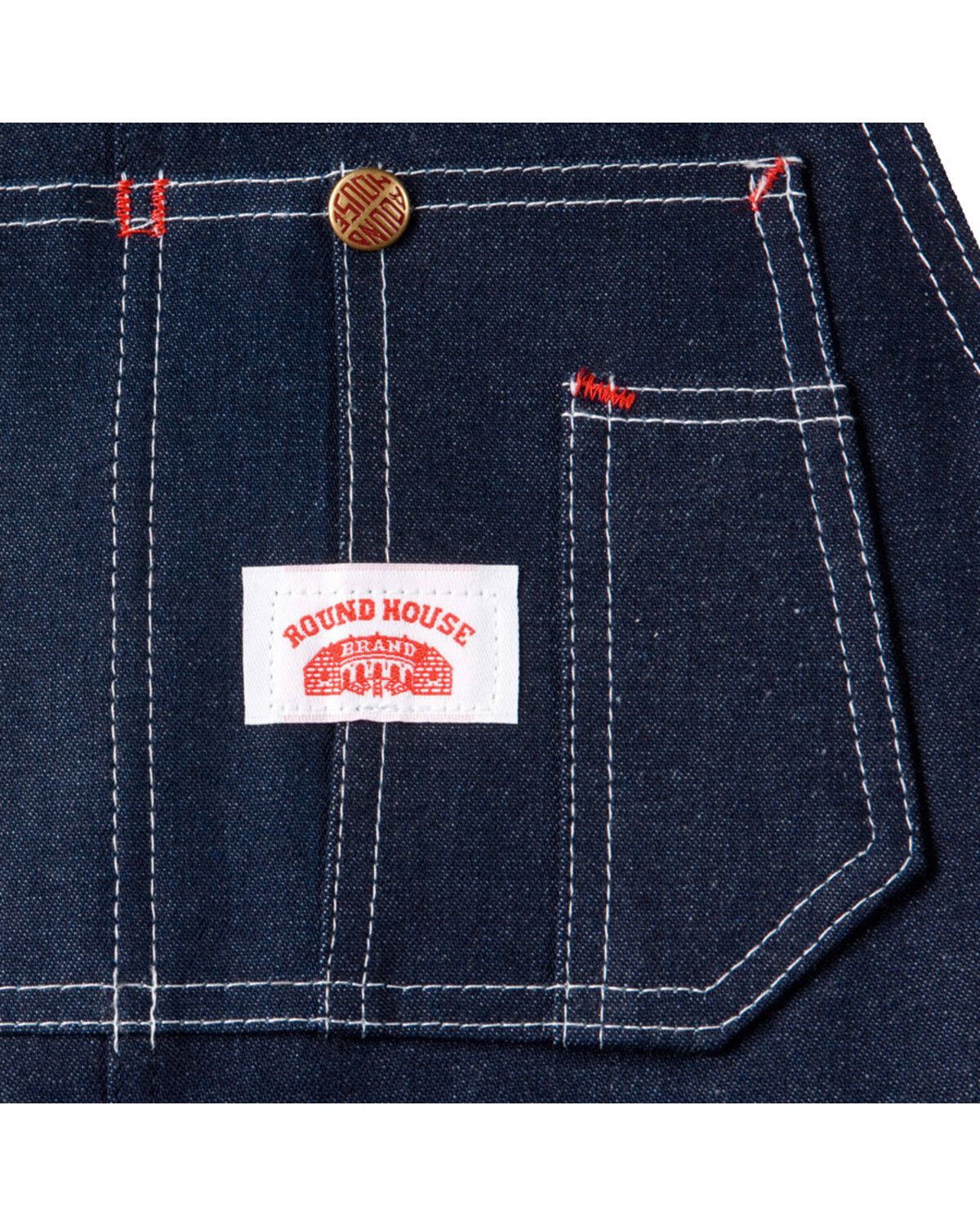 Image #2 - Round House Men's Classic Overalls, Blue, hi-res