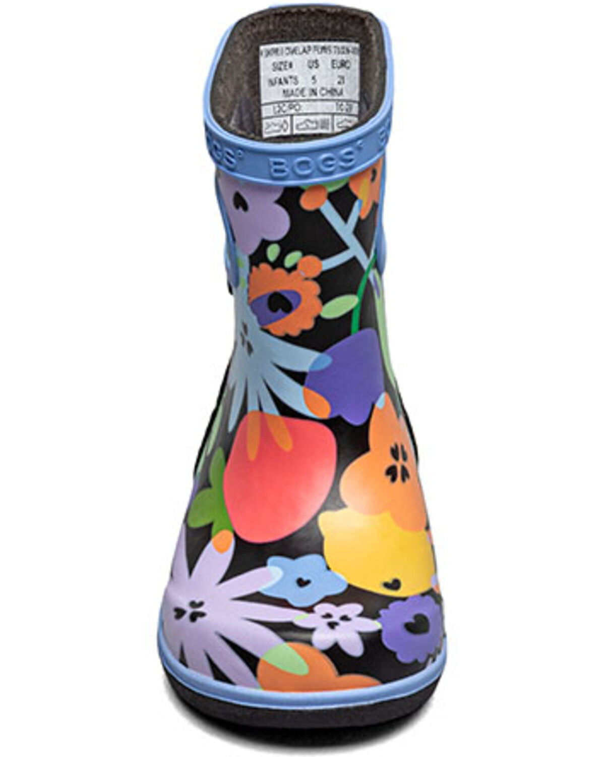 Image #4 - Bogs Toddler Girls' Skipper II Overlap Flowers Rain Boots, Multi, hi-res