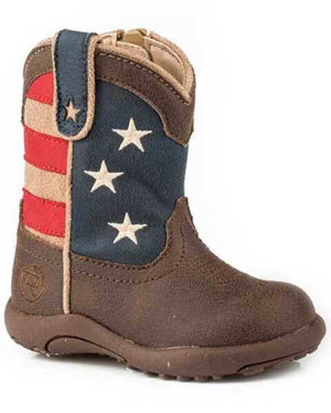 Roper Toddler Boys' American Patriot Western Boots - Round Toe, , hi-res