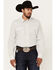 Image #1 - Gibson Trading Co Men's Midway Vertical Striped Print Long Sleeve Snap Western Shirt, White, hi-res