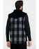 Moonshine Spirit Men's Countryman Buffalo Check Plaid Corduroy Vest , Black, hi-res