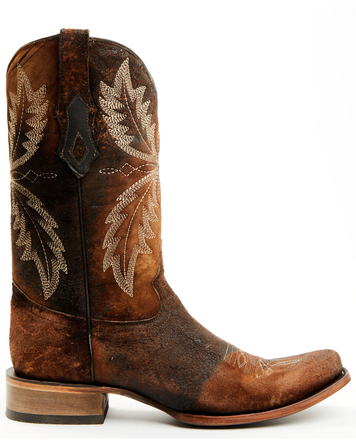 Image #2 - Corral Men's Embroidered Western Boots - Square Toe, Chocolate, hi-res