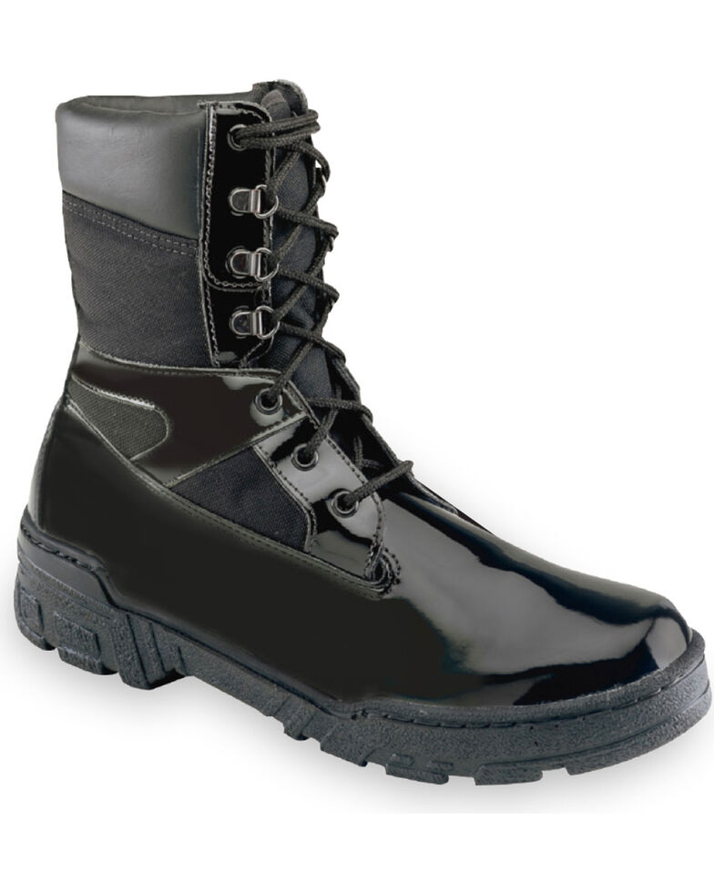 Thorogood Men's Uniform Classics 8" Commando Plus Boots, Black, hi-res
