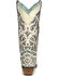 Corral Women's White Turquoise Glitter Chameleon Sun Boots - Snip Toe , White, hi-res