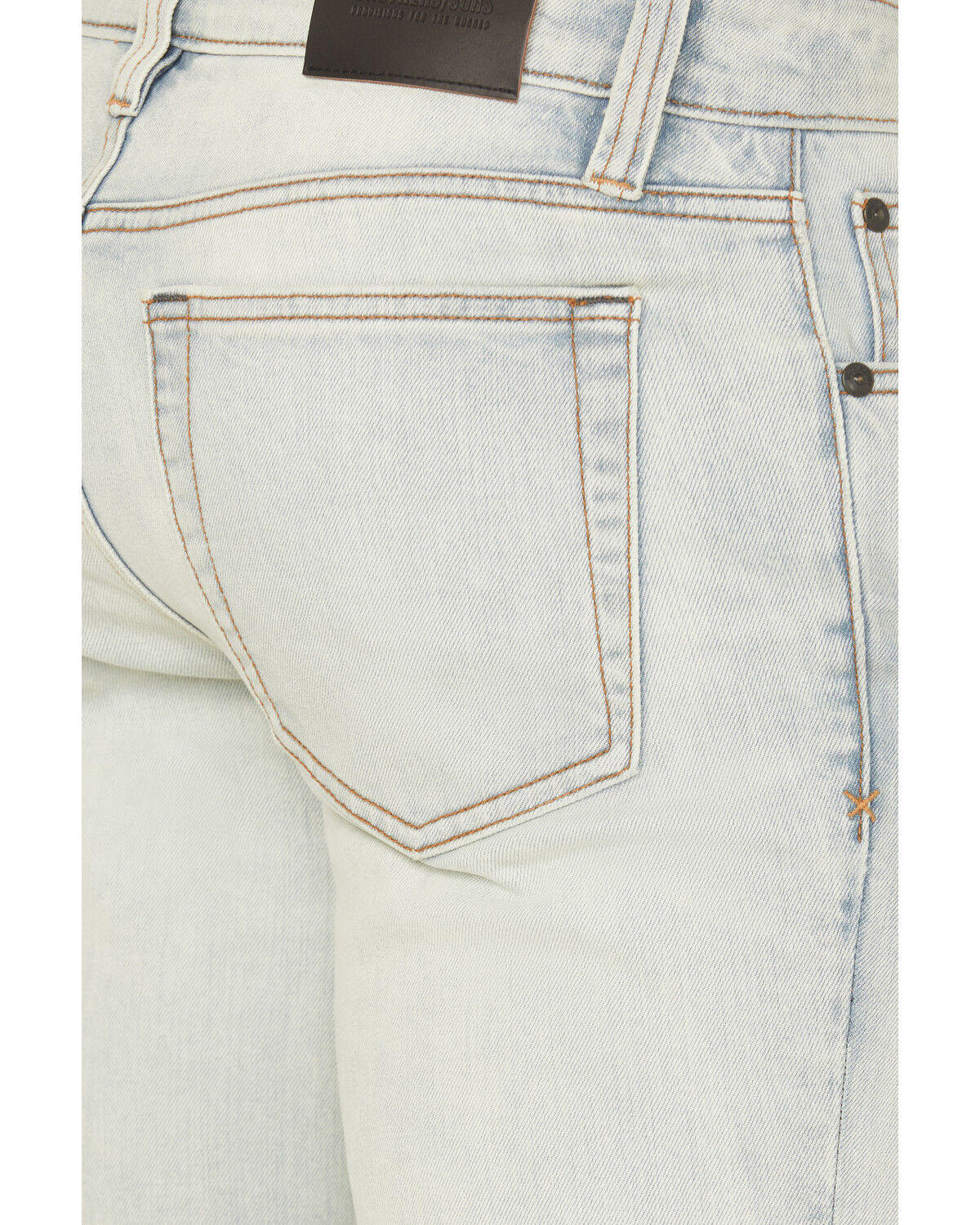 Image #4 - Brothers and Sons Men's Gunsmoke Light Wash Slim Straight Stretch Denim Jeans, Light Wash, hi-res