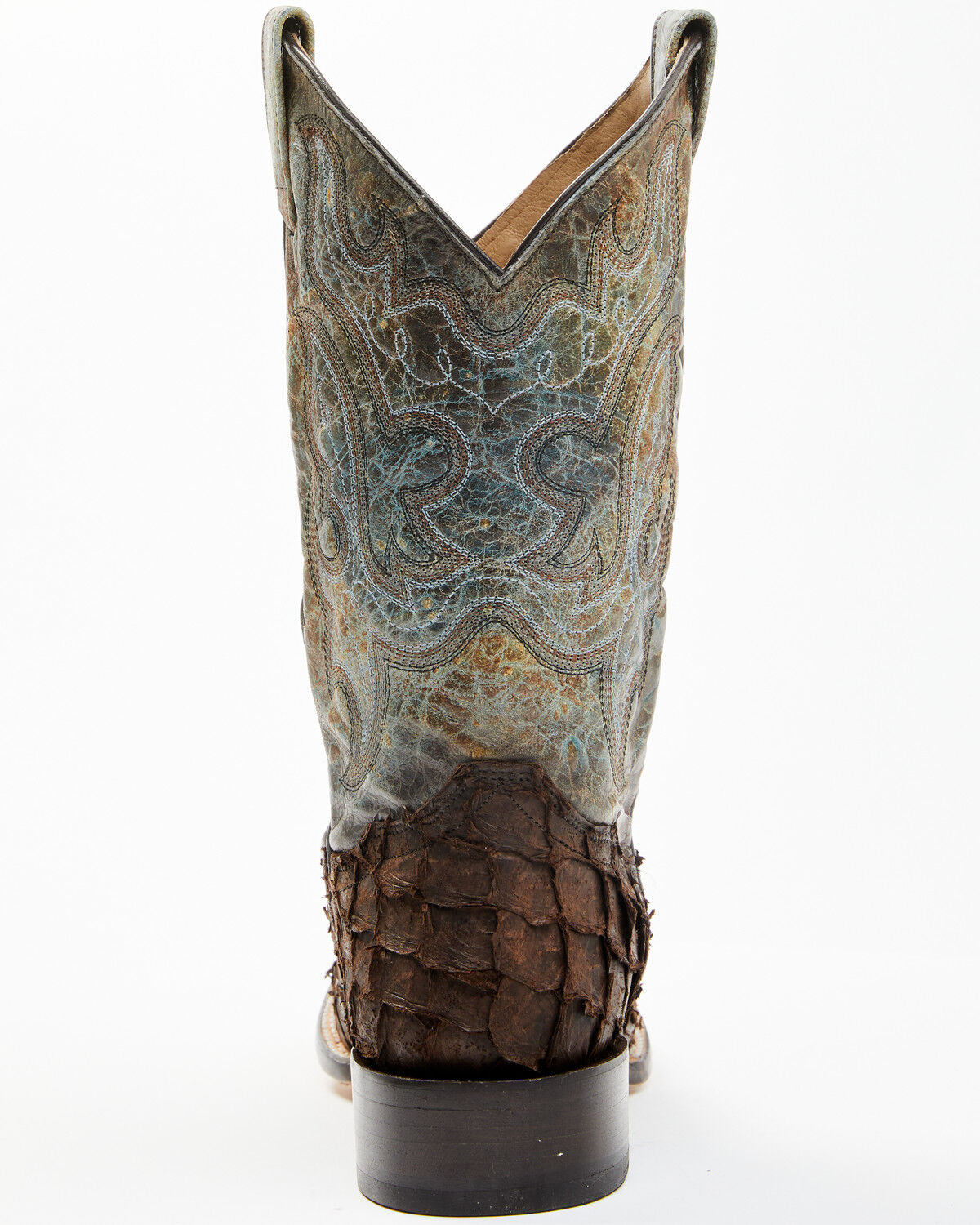 Image #5 - Cody James Men's Exotic Pirarucu Ocean Western Boots - Broad Square Toe, , hi-res