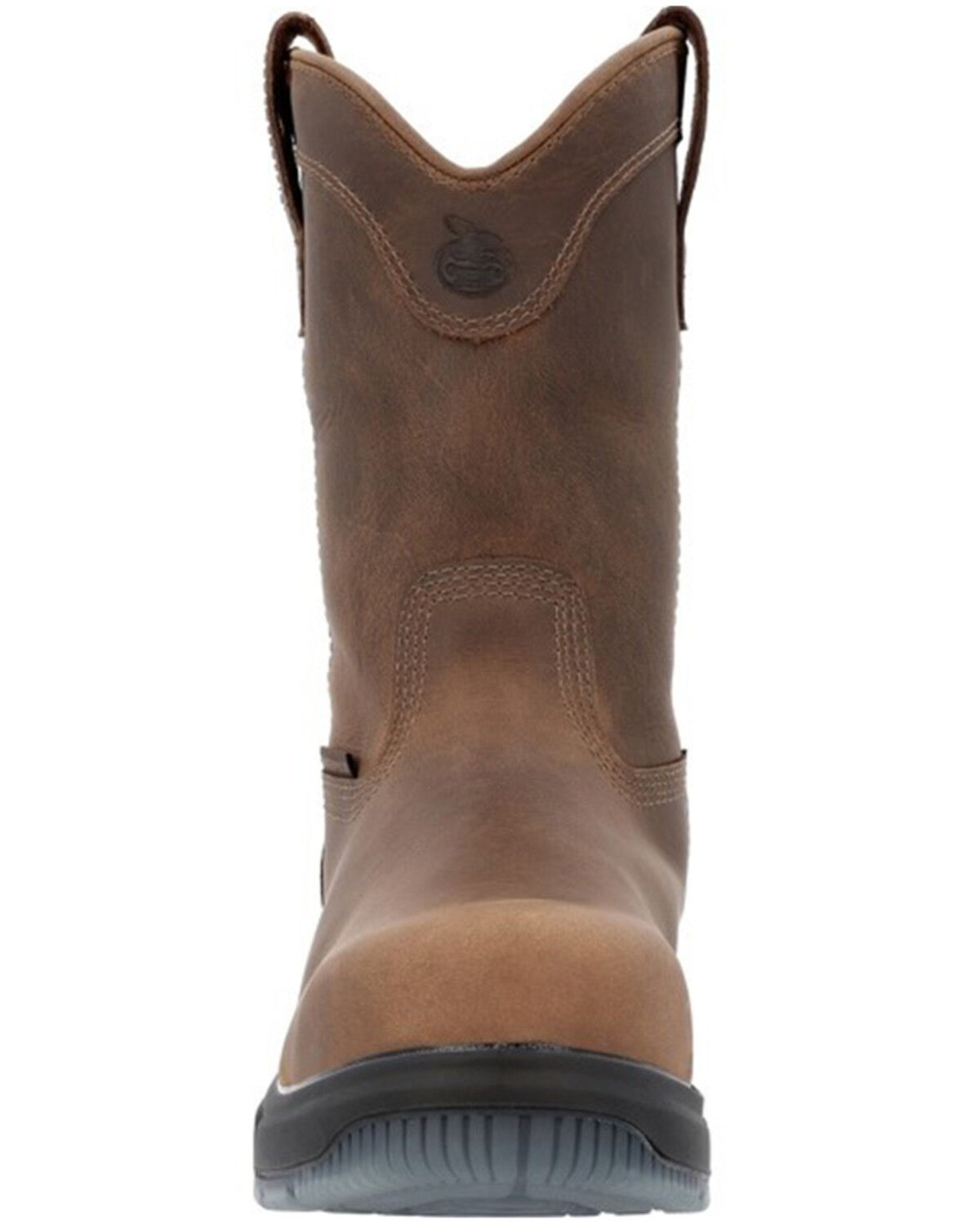 Image #4 - Georgia Men's Flxpoint Ultra Waterproof Wellington Pull On Work Boot - Composite Toe, Black/brown, hi-res