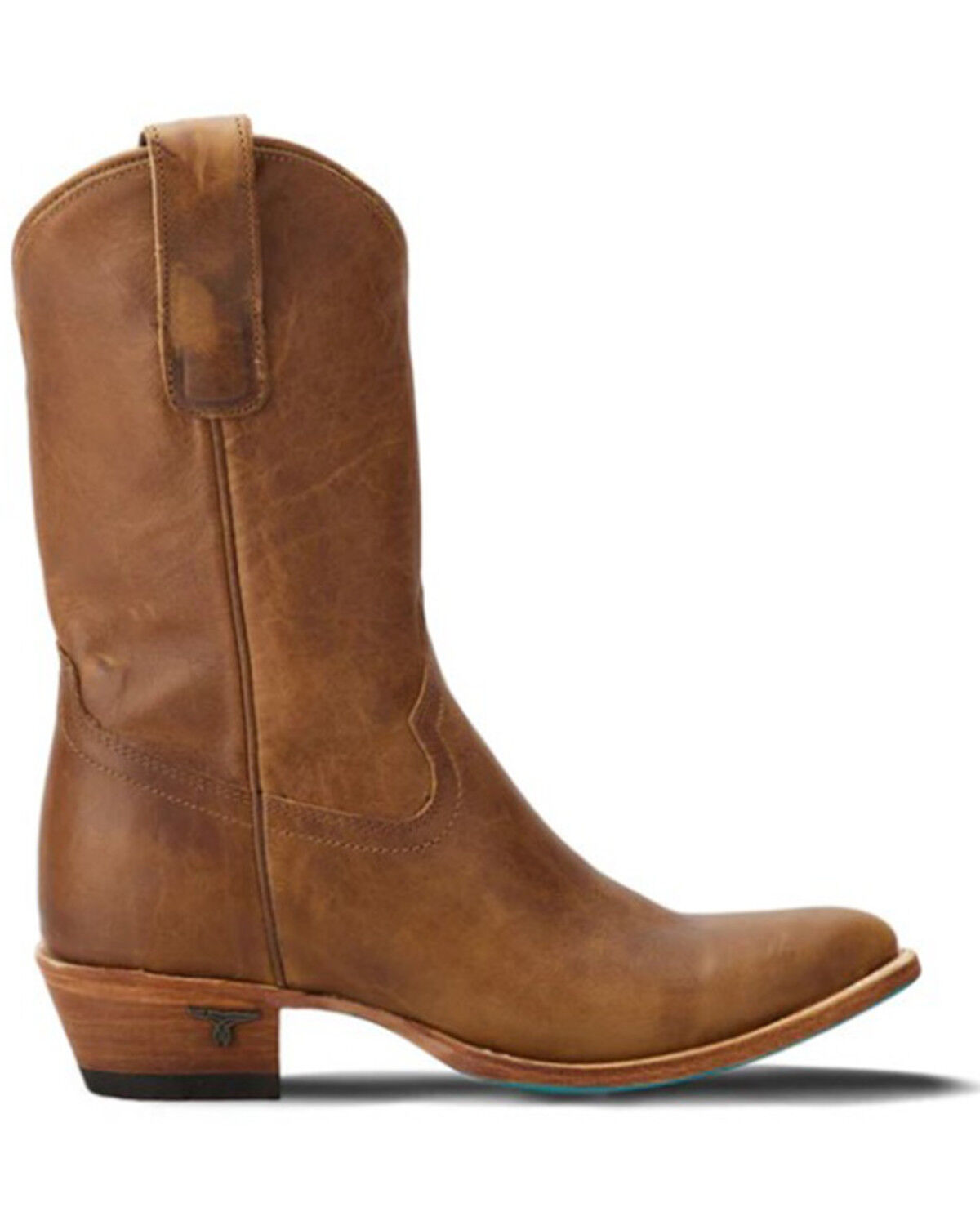 Image #2 - Lane Women's Plain Jane Midi Western Boots - Round Toe, Brown, hi-res