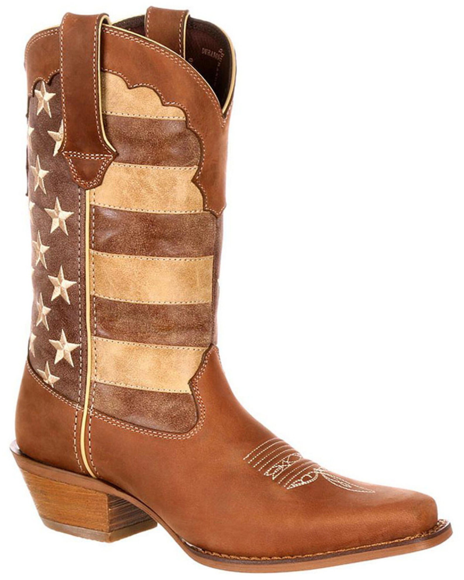 Durango Women s Distressed Flag Western Boots Square Toe
