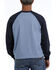 Image #2 - Cinch Men's FR Raglan Stretch Long Sleeve Work Shirt, Blue, hi-res