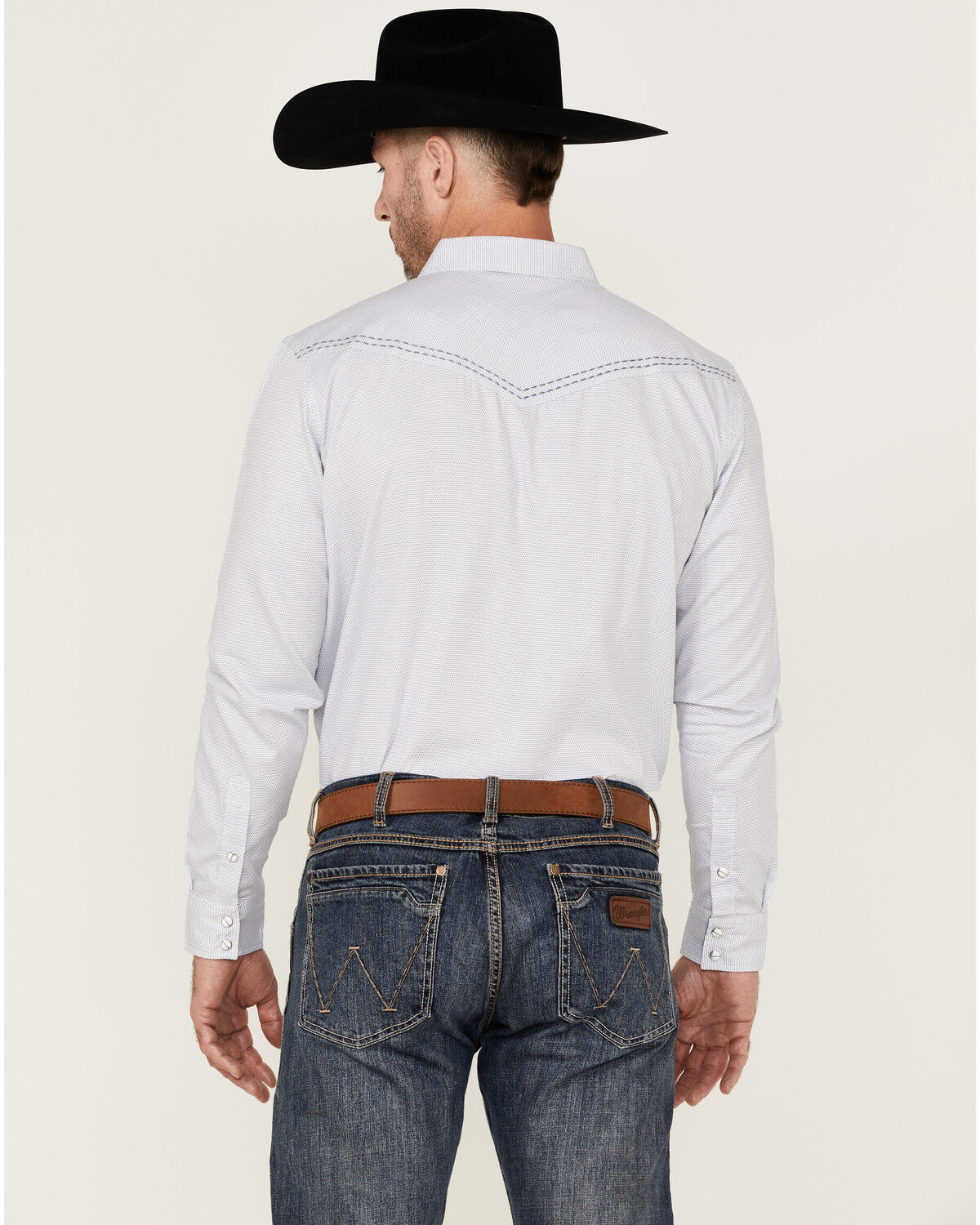 Image #4 - Cody James Men's Sand Creek Tonal Solid Long Sleeve Snap Western Shirt - Big & Tall, , hi-res
