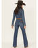 Image #3 - Wrangler Women's Retro High Rise Bailey Trouser Stretch Denim Jeans, Dark Wash, hi-res