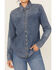 Image #3 - Idyllwind Women's Huckleberry Medium Wash Long Sleeve Snap Western Shirt, Medium Wash, hi-res