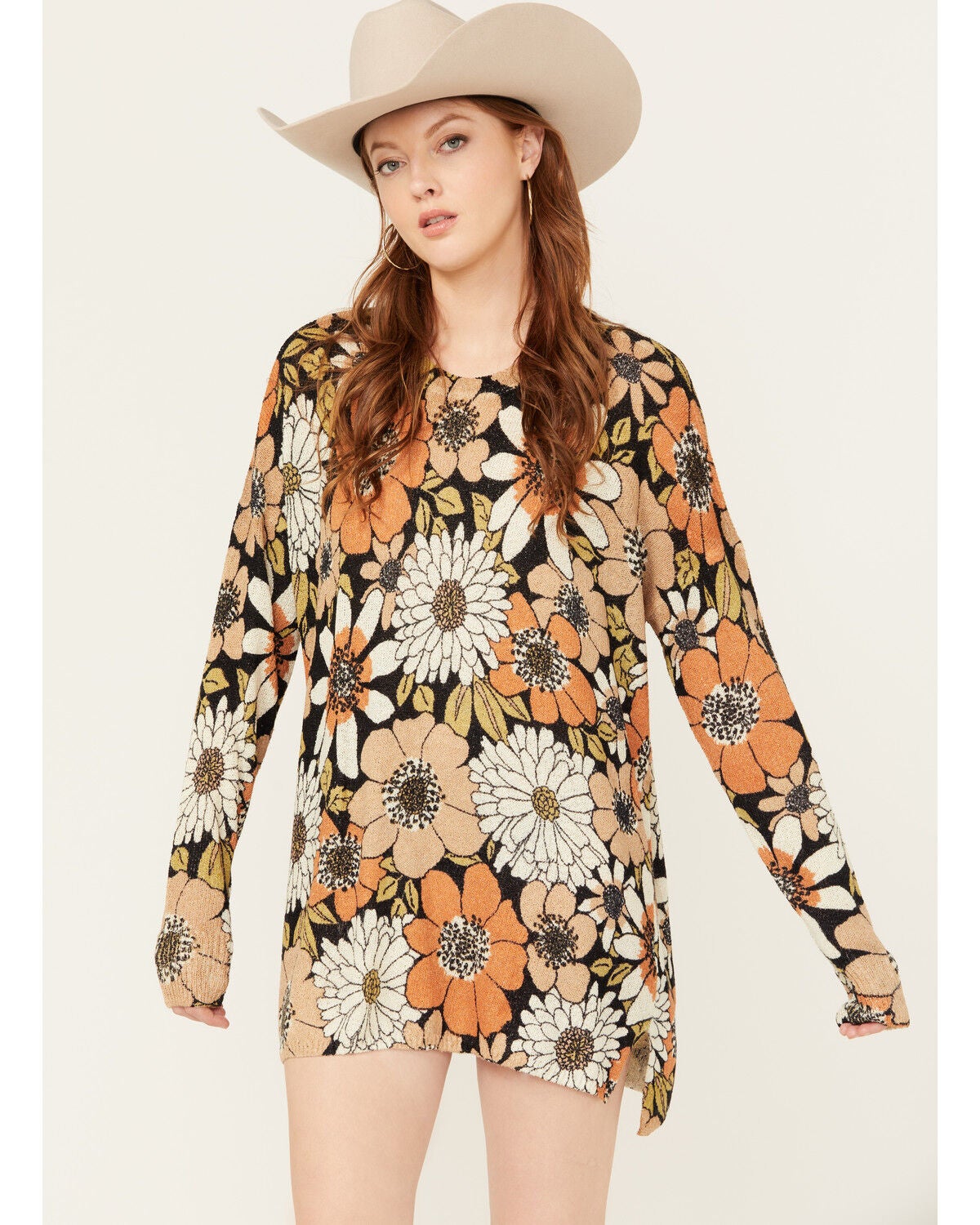Show Me Your Mumu Women's Floral Print Bonfire Sweater, Multi, hi-res