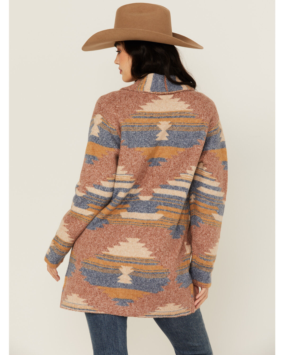 Image #4 - Idyllwind Women's Crosswind Southwestern Print Cardigan, Sand, hi-res