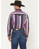 Image #4 - Wrangler Men's Vintage Brushpopper Striped Print Long Sleeve Snap Western Shirt, , hi-res