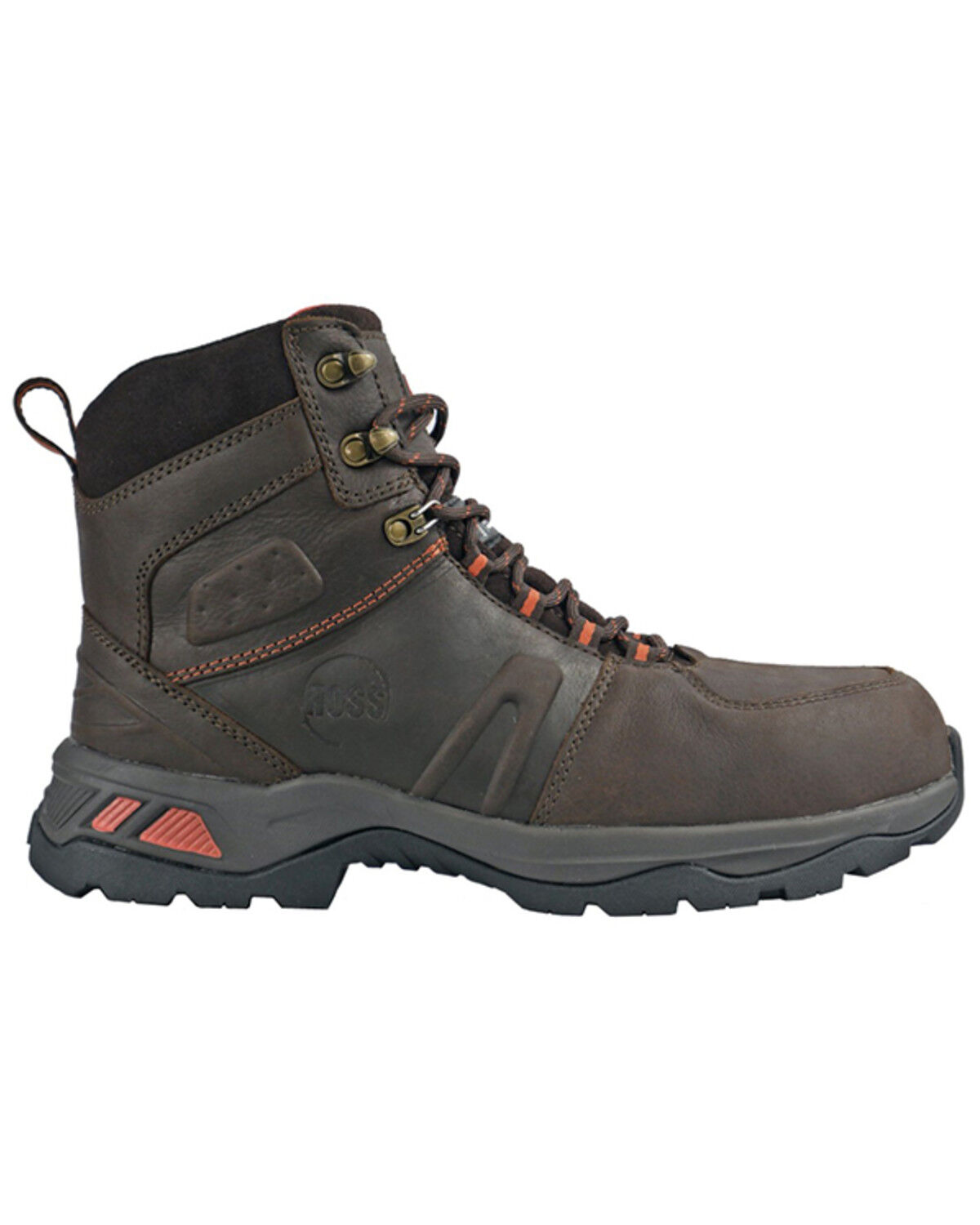 Image #2 - Hoss Men's Blast Waterproof Lace-Up Work Boots - Composite Toe, Brown, hi-res