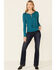 Image #2 - Idyllwind Women's Don't Mesh With Me Henley Top , Blue, hi-res